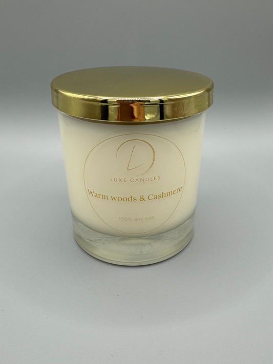 Warm Woods & Cashmere Candle - Luxe Candles